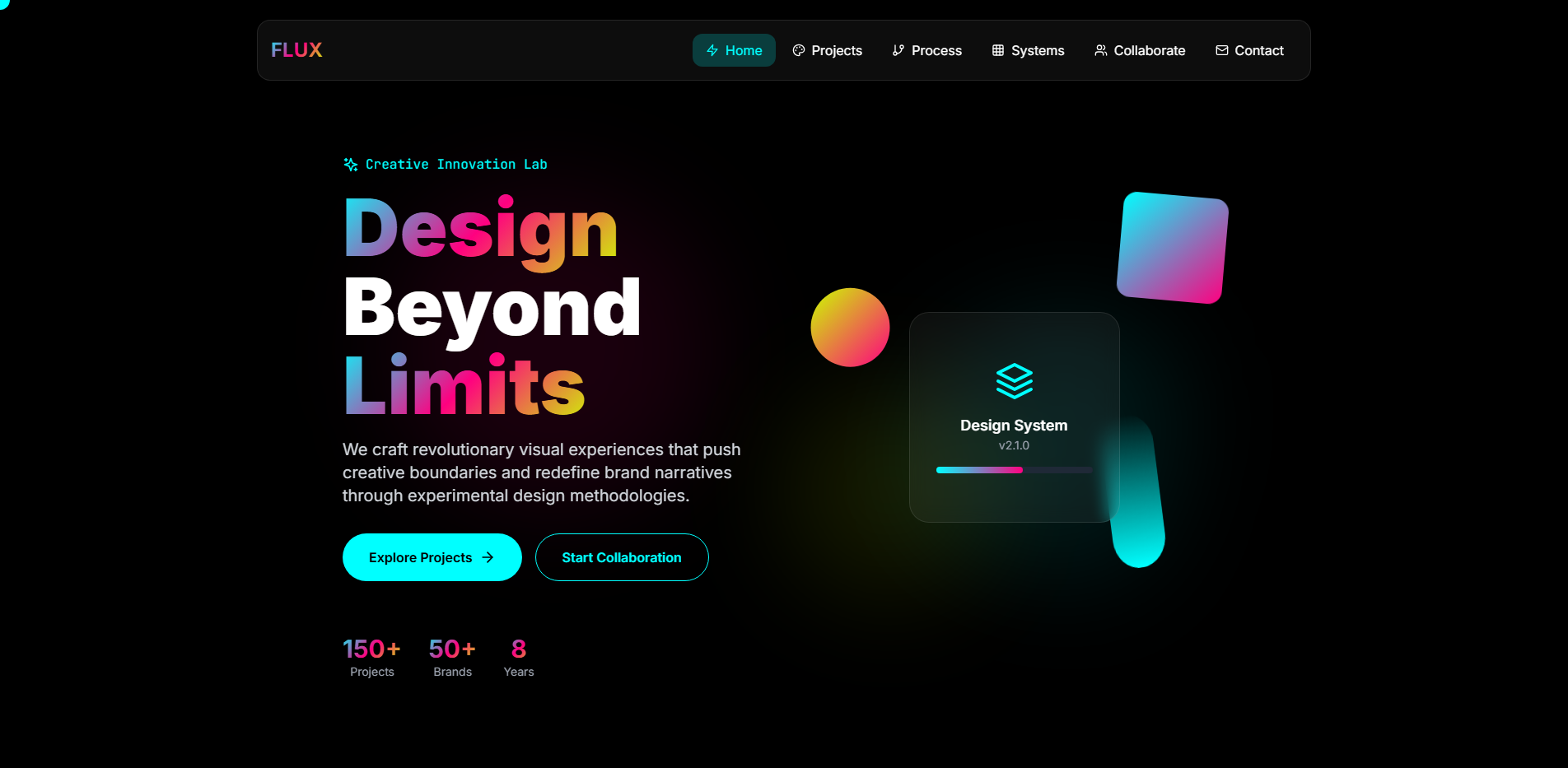 Cutting-Edge Graphic Design Studio Website