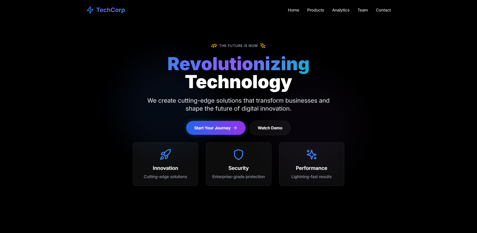 Cutting-Edge Corporate Homepage