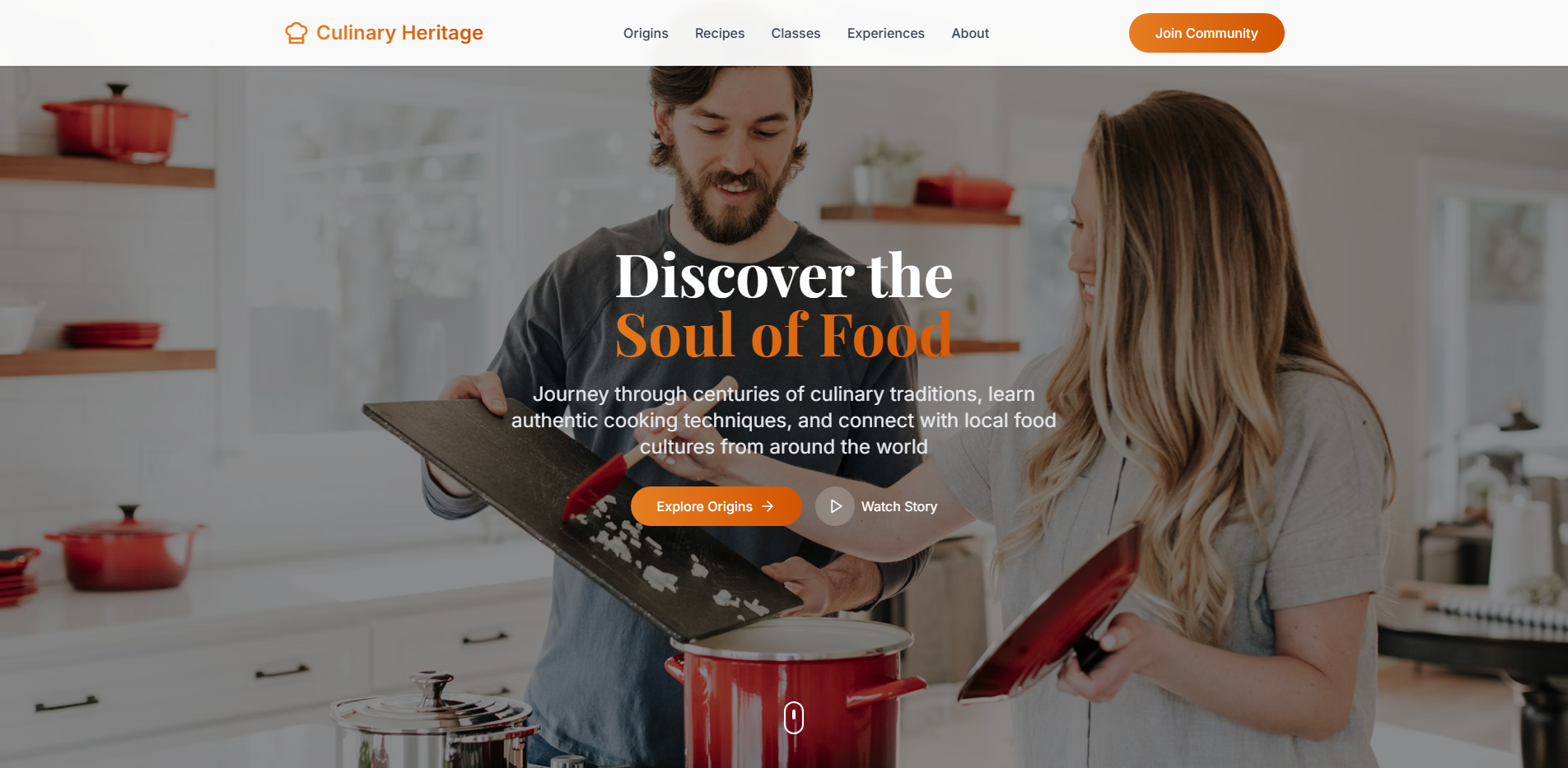Culinary Heritage and Food Culture Exploration Website